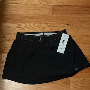 Alo Black Match Point Tennis Skort NWT